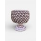 Mezza Pigna in Ceramica A1 con piede decorato a mano Mezza Pigna in Ceramica A1 con piede decorato a mano