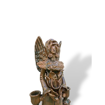Matrangela candlestick -MV- in Santo Stefano di Camastra ceramics