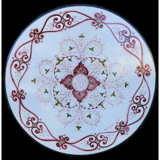 Tavolo Rotondo Decorato