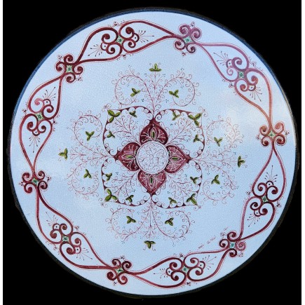 Tavolo Rotondo Decorato
