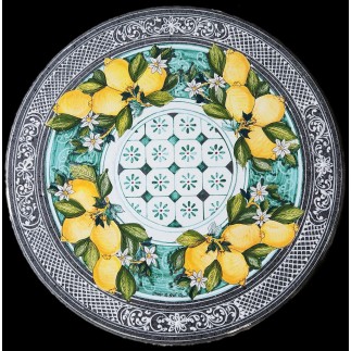 Tavolo Rotondo Decorato