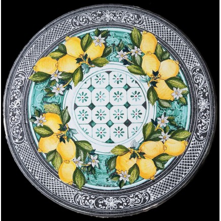Tavolo Rotondo Decorato